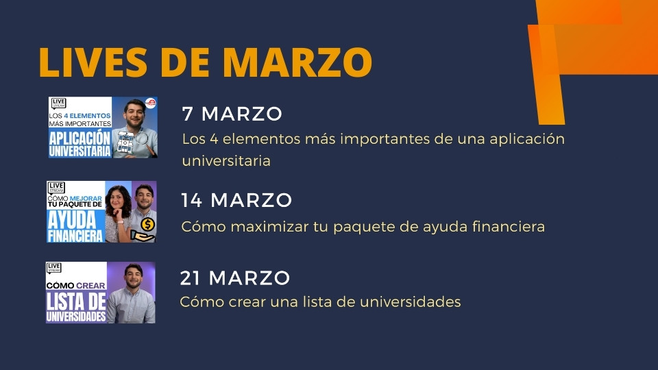Lives de Marzo 2022 Best College Aid