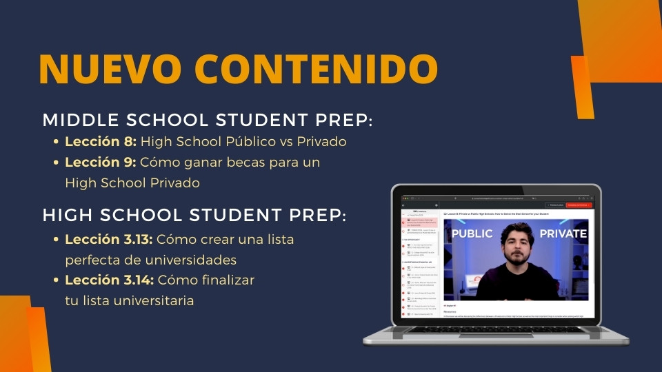 Nuevo Contenido dentro de Best College Aid