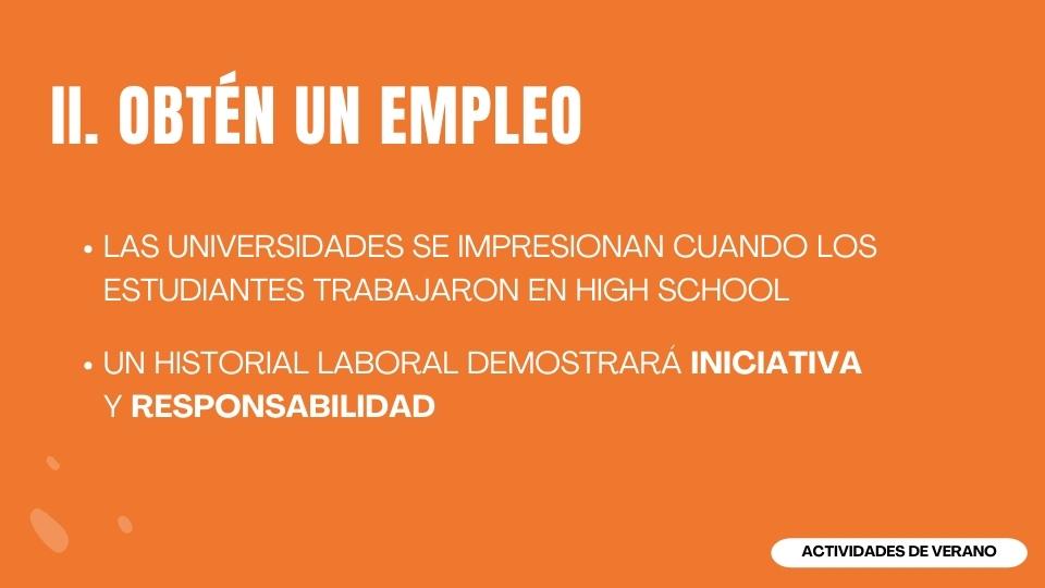 Obtén un empleo