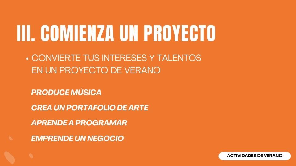 comienza un proyecto