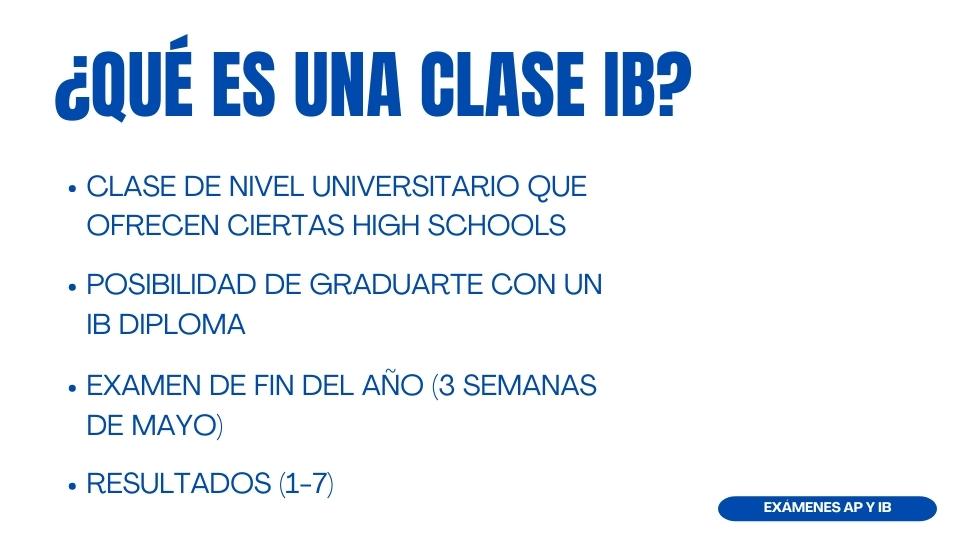 que es una clase IB