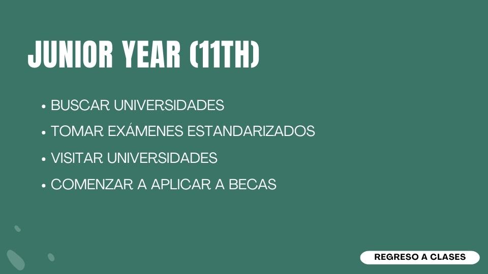 consejos para junior year (11th)